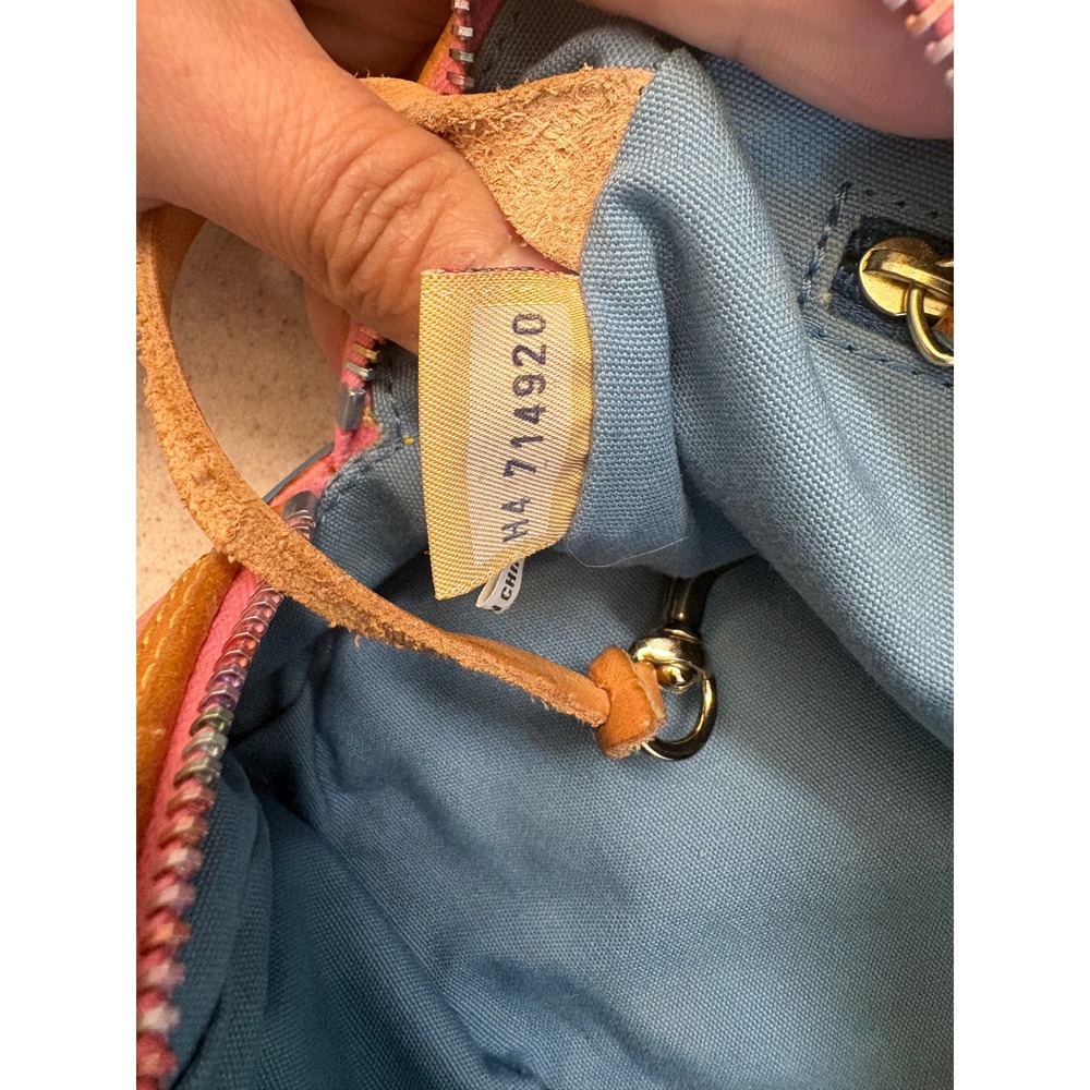 Dooney & Bourke Heart Print Mini Barrel Satchel Y2K Pink Bag - Picture 5 of 10